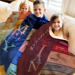Personalized God Says I Am Name Meaning on Bible Verse Colorful Soft Throw Blanket Baptism Confirmation Christmas Gift for Christians Family Kids