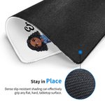 Personalised Cartoon Character Multiple Sizes Non-Slip Mouse Pad with Name and Occupation Birthday Gift for Nurse Doctor Medical Staff