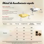 Juego de caja de madera y 2 señuelos de pesca metálicos biónicos personalizados con texto grabado regalo de cumpleaños para pescador papá o esposo