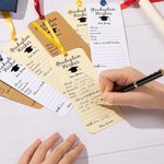 Personalisierte Graduation Wishes Card Tags mit Band Name und Jahr Satz von 8 Party Dekoration Graduation Geschenk für Absolventen