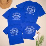 Personalisierte Familie Kreuzfahrtschiff Anker 100 % Baumwolle Kind Erwachsenen-T-Shirt mit Namen und Text Jahrestag Reise Geschenk für Familie Paar
