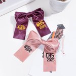 Embroidery Graduation Cap Bow