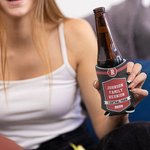 Personalized Multicolour Family Reunion Beer Can Cooler Sleeve with Initial Text Location and Year Set of 12 Vacation Party Gift for Family