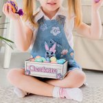 Personalisierte niedlichen Hase Holzkorb mit Namen Ostereierjagd Geburtstag Urlaub Party Favors Geschenk für Kinder