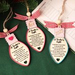 Gepersonaliseerde Boogbal Kraal Een Leraar Licht Ornament met Tekst en Koord Kerstboom Decoratie Cadeau voor Leraar