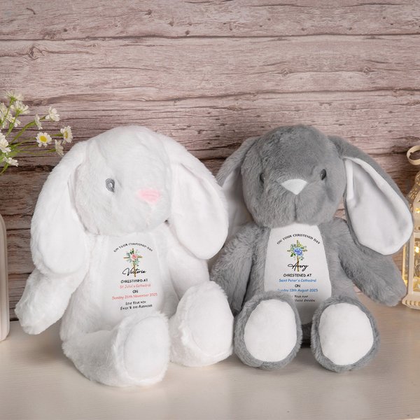 Gepersonaliseerd schattig Peter Konijn Pluche knuffeldier met naam en datum Baby Shower Doop Verjaardagscadeau voor kinderen