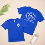 Personalisierte Familie Kreuzfahrtschiff Anker 100 % Baumwolle Kind Erwachsenen-T-Shirt mit Namen und Text Jahrestag Reise Geschenk für Familie Paar