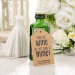 Personalized Take A Shot We Tied The Knot Kraft Paper Wedding Wine Tags with Name Date and String Set of 6 Bridal Shower Bachelorette Party Favors