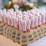 Personalized Take A Shot We Tied The Knot Kraft Paper Wedding Wine Tags with Name Date and String Set of 6 Bridal Shower Bachelorette Party Favors