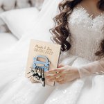 Personalized Heart Wedding Car Design Wooden Money Holder with Text Cash Favor Wedding Party Bridal Shower Gift for Newlyweds