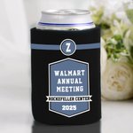 Personalized Multicolour Family Reunion Beer Can Cooler Sleeve with Initial Text Location and Year Set of 12 Vacation Party Gift for Family