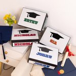 Personalisierte Graduierung Cap Keepsake Geschenk-Box mit Namen und Jahr Speicher Graduierung Geschenk für Klasse von 2025 Absolventen