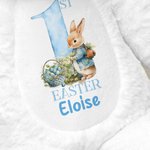 Personalized Cute Easter Egg Bunny Plush Stuffed Toy with Name 1st Easter Baby Shower Gift for Baby Boys Girls
