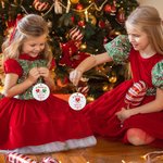 Personalized Friend Is Tied Together With Heartstrings Ceramic Christmas Tree Ornament with Name Year Christmas Decor Friendship Gift for Friends