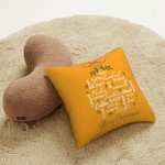 Personalised Merry Christmas Word Cloud Throw Pillow Cover with Name Home Decor Birthday Christmas Gift for Family Friend