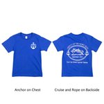 Personalisierte Familie Kreuzfahrtschiff Anker 100 % Baumwolle Kind Erwachsenen-T-Shirt mit Namen und Text Jahrestag Reise Geschenk für Familie Paar