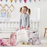 Personalized Floral Cross Bible Scripture Throw Pillow Cover with Name The First Baptism Communion Confirmation Gift for Daughter Goddaughter