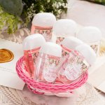 Personalized With Love & Thanks Floral Hand Sanitizer Label Set of 30 with Text and Date Engagement Wedding Party Favors Gift for Couple