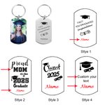 Porte-clés ou colliers de photos de fin d'études personnalisés Accessoires cadeaux pour ami(e) diplômé(e)