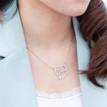 Nurse Graduation Heart Stethoscope Name Necklace