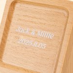 Personalised Wooden Accordion Pull Out Photo Album Memory Box with Text Anniversary Birthday Memorial Gift for Family Friend