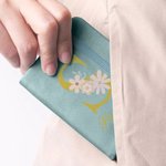 Cuaderno de bolsillo personalizada cuero de PU A7 con inicial floral y nombre accesorio de viaje regalo de fiestas para oficinistas y profesores