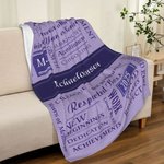Personalisierte Best Achievement Super Soft Retirement Blanket Happy Retirement Farewell Geschenk für Mitarbeiter Freunde