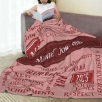 Personalisierte Best Achievement Super Soft Retirement Blanket Happy Retirement Farewell Geschenk für Mitarbeiter Freunde