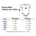 Onesie 100% Coton Personnalisé avec Nom de Famille Cadeau Anniversaire Fête des Pères pour Bébé