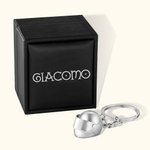 Portachiavi personalizzato a forma di casco con confezione regalo e nome inciso regalo di compleanno per la festa del papà per uomo