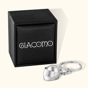 Portachiavi personalizzato a forma di casco con confezione regalo e nome inciso regalo di compleanno per la festa del papà per uomo