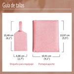 Etiqueta para equipaje y funda para pasaporte de cuero PU multicolor personalizadas con nombre y monograma regalo para papá y aficionados a los viajes