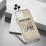 Henkilökohtainen Trouble Maker Pet Theme TPU Slim Phone Case nimi ja Wall Tile tausta lahja Dog Cat Loverille
