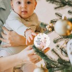 Gepersonaliseerd Roze Notenkraker Ballerina Vrolijk Kerstfeest Keramisch Ornament Baby Shower 1e Kerstcadeau voor Jongens Meisjes Familie