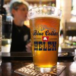 Personalisierte lustige blauen Kragen Druck Lebensmittelqualität 16oz Bierglas mit Namen Bar Glaswaren Vatertag Geburtstag Geschenk für Bierliebhaber Familie