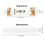 Marque-page en cuir avec pochette pour stylo Accessoire de lecture pour le bureau Cadeau d'anniversaire pour les rats de bibliothèque Famille Amis