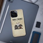 Henkilökohtainen Trouble Maker Pet Theme TPU Slim Phone Case nimi ja Wall Tile tausta lahja Dog Cat Loverille