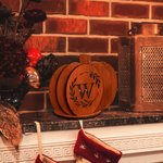 Gepersonaliseerde 3D Pompoen Theelichthouder met Initiaal en LED-kaars Woondecoratie Halloween Verjaardagscadeau voor Vriend Familie