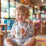 Personalized Cute Animal Underwater World 10oz Insulated Sippy Cup with Name and Handle Baby Shower Birthday Gift for Kids