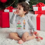Personalized First Christmas Fairytale Characters Baby Romper Cartoon Onesie with Name Baby Shower Christmas Gift for Newborn Girl Boy