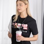 Personalisierte Bogen Spritze Stethoskop Kaffee T-shirt Sweatshirt mit Namen Geburtstag Anerkennung Geschenk für Krankenschwester Arzt Mediacl Personal
