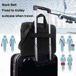 Bolsa de ordenador portátil impermeable personalizada con nombre y correa ajustable para el hombro para un bonito gato negro Regalo de viaje de cumpleaños para estudiantes y oficinistas