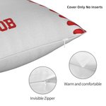 Gepersonaliseerd bal thema ontwerp vierkante zachte kussenhoes met naam Home Decor Housewarming verjaardagscadeau voor bal sportliefhebbers