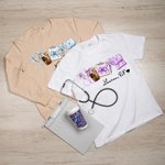 Personalisierte Bogen Spritze Stethoskop Kaffee T-shirt Sweatshirt mit Namen Geburtstag Anerkennung Geschenk für Krankenschwester Arzt Mediacl Personal