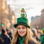 Personalized Magnetic Leprechaun Beer Cup Plush Stuffed Toy with Name and Text Birthday St. Patrick's Day Clothing Accessories Gift for Family Friends