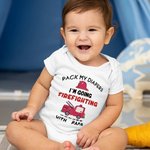 Onesie 100% Coton Personnalisé avec Nom de Famille Cadeau Anniversaire Fête des Pères pour Bébé