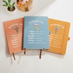Personalisierte Geburt Blume Kreuz Bibel Vers A5 Lined Notebook mit Namen Kirche Studie Geburtstag religiöses Geschenk für Familie Freunde Christian