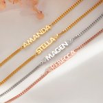 Personalizada Nombre Curb Cadena Pulsera con Pave Circonita Corazón Estrella Símbolo Dainty Joyería Cumpleaños Aniversario Regalo para Mujeres