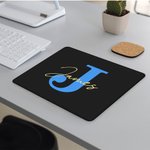 Alfombrilla de ratón antideslizante personalizada multicolor con nombre e inicial Cumpleaños Artículos para el hogar Oficina Regalo para la familia Amigos