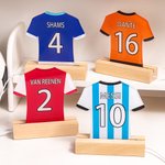 Lámpara de noche LED acrílica con base de madera para decoración del hogar Regalo de cumpleaños para los amantes del deporte